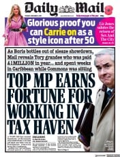 Daily Mail () Newspaper Front Page for 9 November 2021