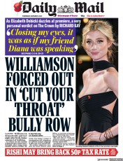Daily Mail () Newspaper Front Page for 9 November 2022