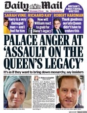 Daily Mail () Newspaper Front Page for 9 December 2022