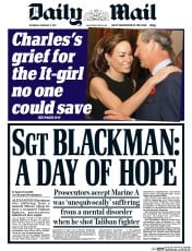Daily Mail () Newspaper Front Page for 9 February 2017