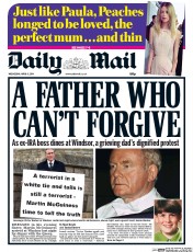 Daily Mail () Newspaper Front Page for 9 April 2014