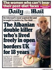 Daily Mail () Newspaper Front Page for 9 June 2016