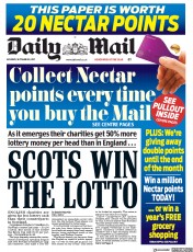 Daily Mail () Newspaper Front Page for 9 September 2017
