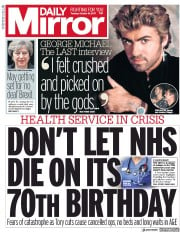 Daily Mirror () Newspaper Front Page for 10 October 2017