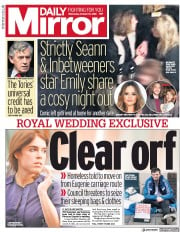 Daily Mirror () Newspaper Front Page for 10 October 2018
