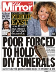 Daily Mirror () Newspaper Front Page for 10 December 2014