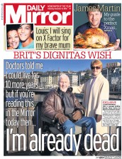 Daily Mirror () Newspaper Front Page for 10 December 2016
