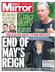 Daily Mirror () Newspaper Front Page for 10 December 2018