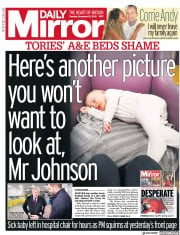Daily Mirror () Newspaper Front Page for 10 December 2019