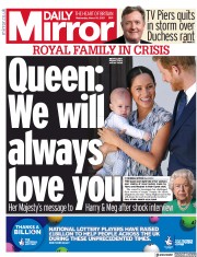Daily Mirror () Newspaper Front Page for 10 March 2021