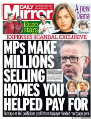 Daily Mirror () Newspaper Front Page for 10 April 2019