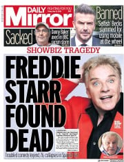 Daily Mirror () Newspaper Front Page for 10 May 2019