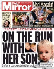 Daily Mirror () Newspaper Front Page for 10 June 2015