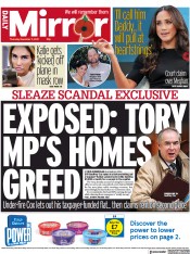 Daily Mirror () Newspaper Front Page for 11 November 2021