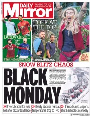 Daily Mirror () Newspaper Front Page for 11 December 2017