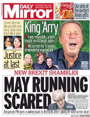 Daily Mirror () Newspaper Front Page for 11 December 2018