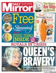 Daily Mirror () Newspaper Front Page for 11 January 2020