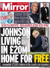 Daily Mirror () Newspaper Front Page for 11 January 2023