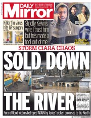 Daily Mirror () Newspaper Front Page for 11 February 2020