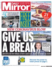 Daily Mirror () Newspaper Front Page for 11 February 2021