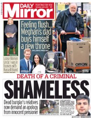 Daily Mirror () Newspaper Front Page for 11 April 2018