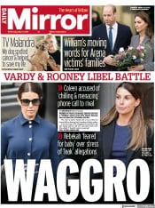 Daily Mirror () Newspaper Front Page for 11 May 2022