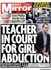 Daily Mirror () Newspaper Front Page for 11 June 2013