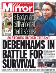 Daily Mirror () Newspaper Front Page for 11 September 2018