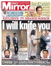 Daily Mirror () Newspaper Front Page for 11 September 2019