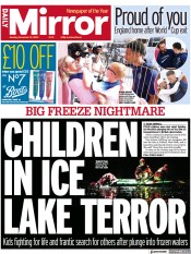 Daily Mirror () Newspaper Front Page for 12 December 2022