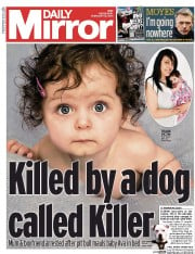 Daily Mirror () Newspaper Front Page for 12 February 2014