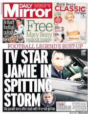 Daily Mirror () Newspaper Front Page for 12 March 2018