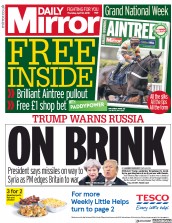 Daily Mirror () Newspaper Front Page for 12 April 2018