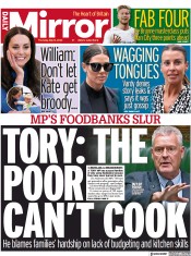 Daily Mirror () Newspaper Front Page for 12 May 2022