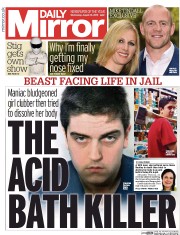 Daily Mirror () Newspaper Front Page for 12 August 2015