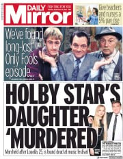 Daily Mirror () Newspaper Front Page for 12 September 2017