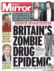 Daily Mirror () Newspaper Front Page for 12 September 2018