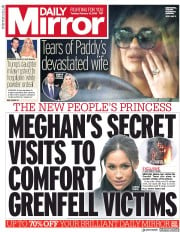 Daily Mirror () Newspaper Front Page for 13 February 2018