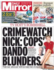Daily Mirror () Newspaper Front Page for 13 April 2019