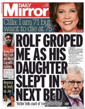 Daily Mirror () Newspaper Front Page for 13 May 2014