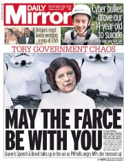 Daily Mirror () Newspaper Front Page for 13 June 2017