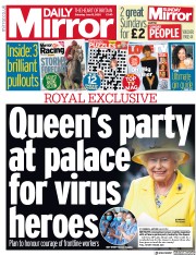 Daily Mirror () Newspaper Front Page for 13 June 2020
