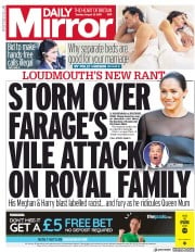 Daily Mirror () Newspaper Front Page for 13 August 2019