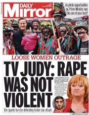 Daily Mirror () Newspaper Front Page for 14 October 2014
