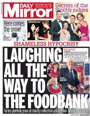 Daily Mirror () Newspaper Front Page for 14 December 2018