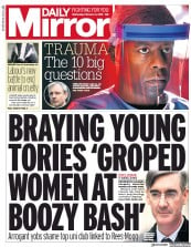 Daily Mirror () Newspaper Front Page for 14 February 2018