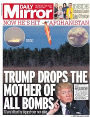 Daily Mirror () Newspaper Front Page for 14 April 2017
