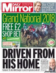 Daily Mirror () Newspaper Front Page for 14 April 2018