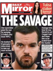 Daily Mirror () Newspaper Front Page for 14 June 2013