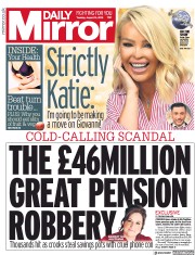 Daily Mirror () Newspaper Front Page for 14 August 2018